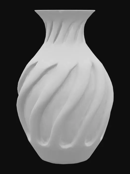3D model for Generate a highly detailed 3D model of a single carved wooden home décor item. It should showcase natural texture and tones of wood—walnut, oak, or teak—with visible grain, chisel marks, and polished or matte finishes.