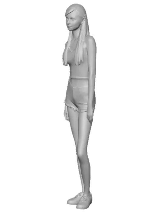 3D model for Casual Summer Look