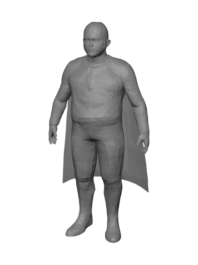 3D model for Urban Superhero at a City Parade