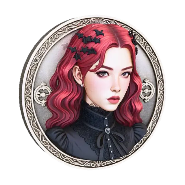 3D model for Nocturnal Elegance Coin, #Halloween2025#