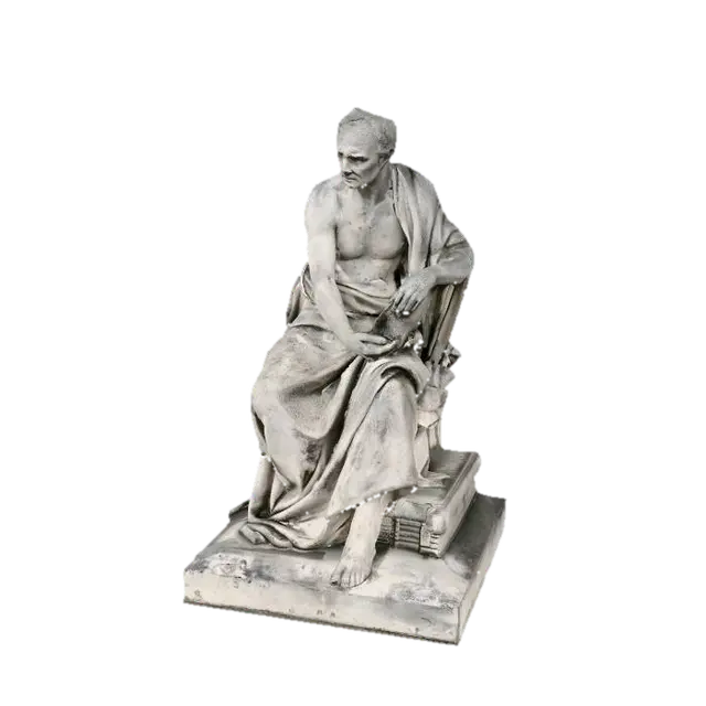 Seated Draped Woman - Arts 3D model, vytvořený pomocí AI