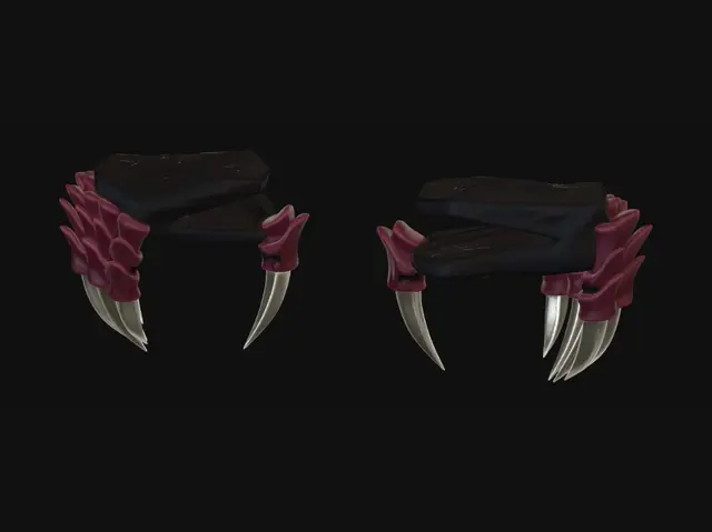 3D model for Crimson Fang Gauntlets