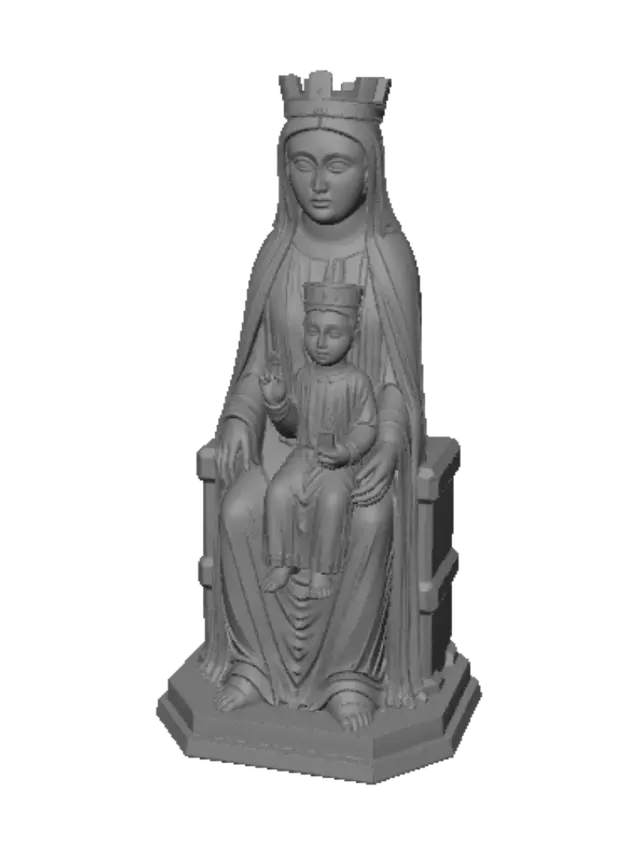 3D model for Black Madonna and Child