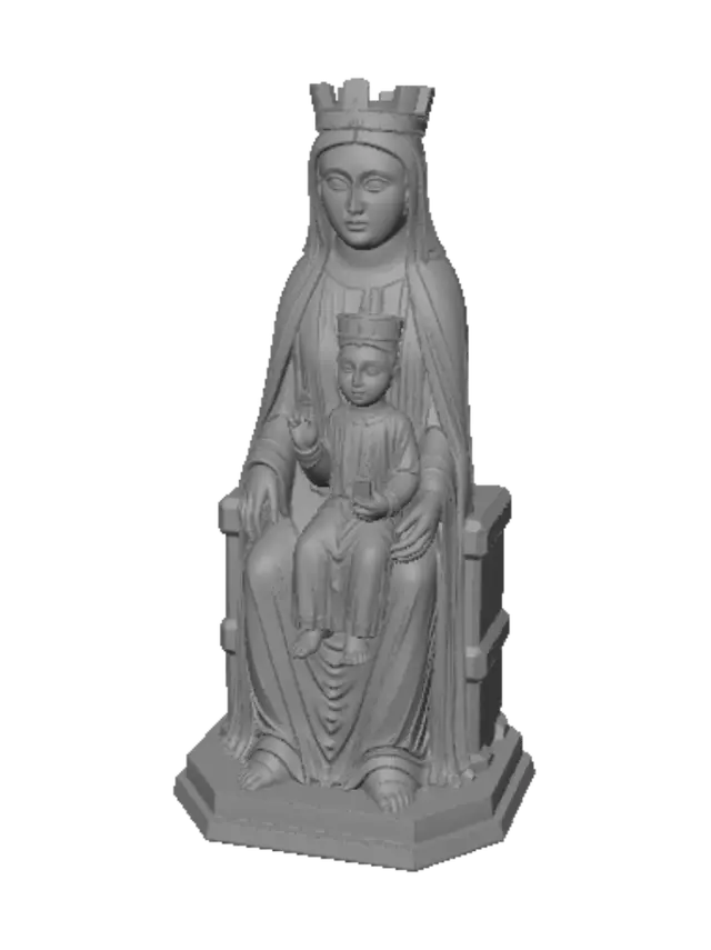 3D model for Black Madonna and Child