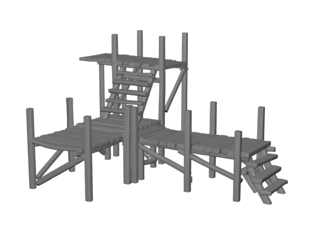3D model for Tower of Wooden Steps