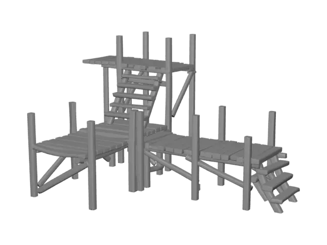3D model for Tower of Wooden Steps
