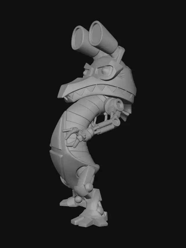 3D model for Timber Dragon Automaton