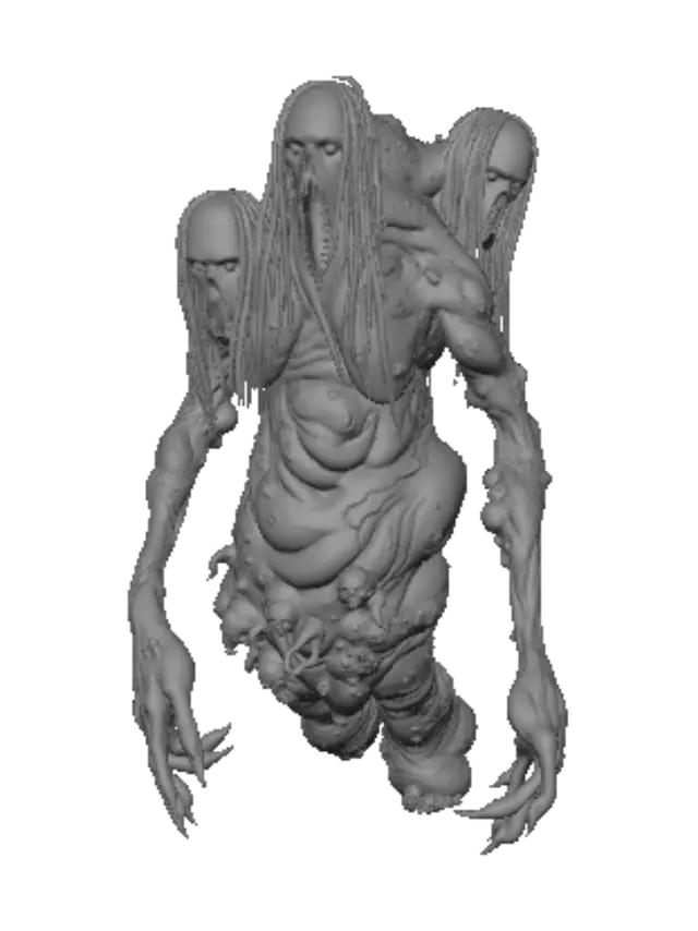 3D model for Three-Headed Abomination