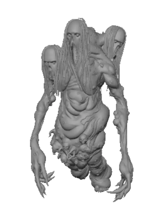 3D model for Three-Headed Abomination