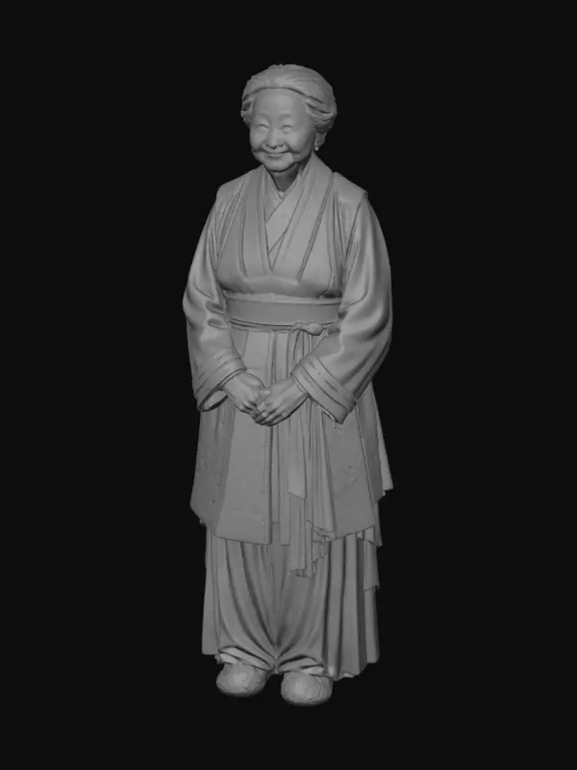 3D model for Ceremonial Grace in Traditional Dress