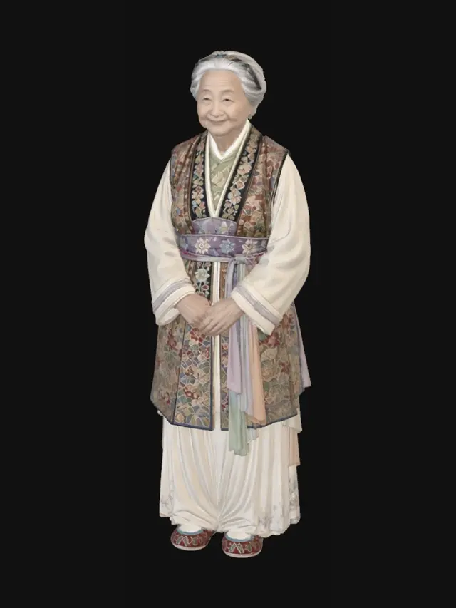 3D model for Ceremonial Grace in Traditional Dress
