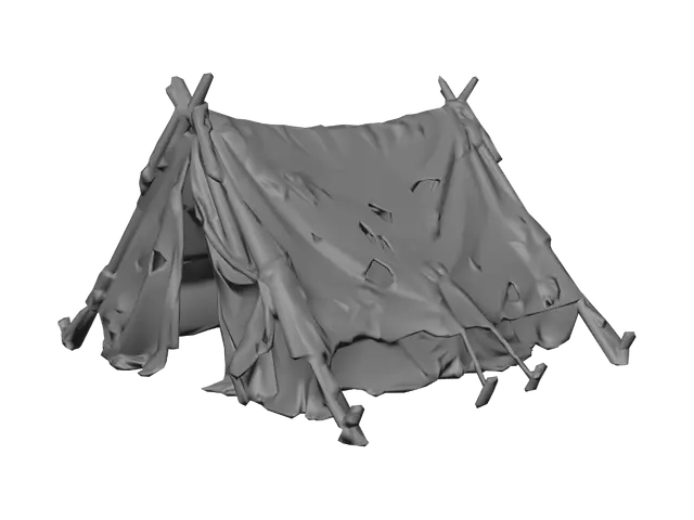 3D model for Dirty_mossy_tent