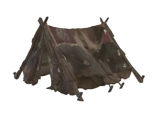 3D model for Dirty_mossy_tent