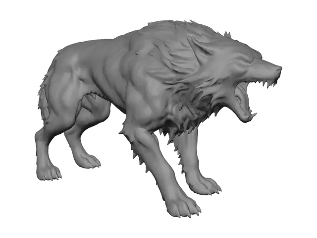 3D model for wolf