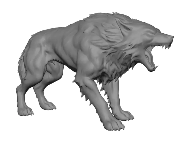 3D model for wolf