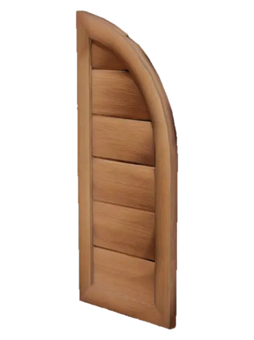 Half Wooden Door 3D model, vytvořený pomocí AI