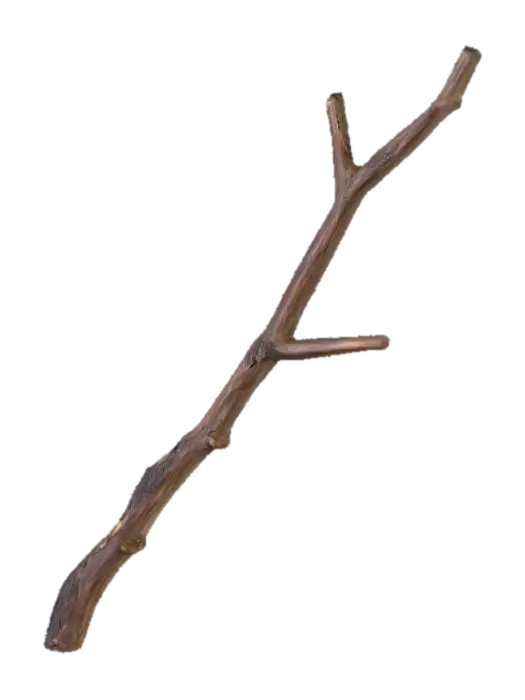 3D model for Branch Silhouette, #PBR#