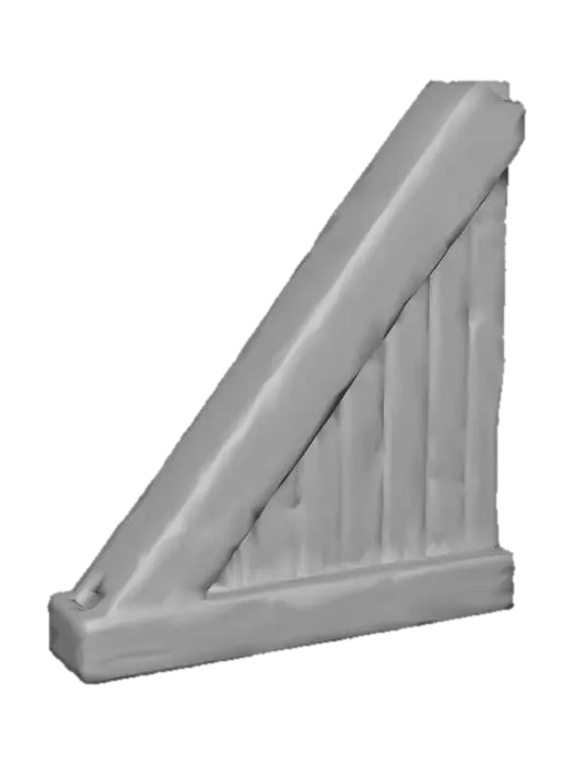 3D model for Weathered_Wooden_Beam_1031150706_generate