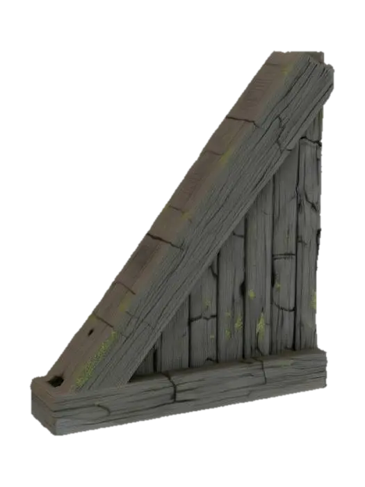 3D model for Weathered_Wooden_Beam_1031150706_generate