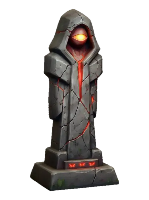 Meshy_AI_Emberstone_Sentinel_0316143517_generate - Low 3D model, vytvořený pomocí AI