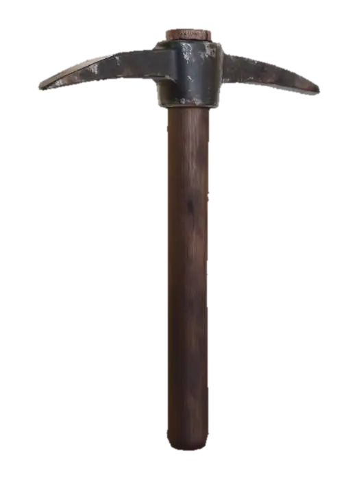 Meshy_AI_Rusted_Hammer_0506155636_generate - Mesh 3D model, vytvořený pomocí AI