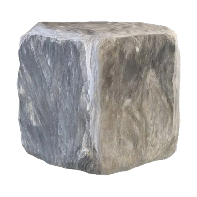 Stone Cube 3D model, vytvořený pomocí AI
