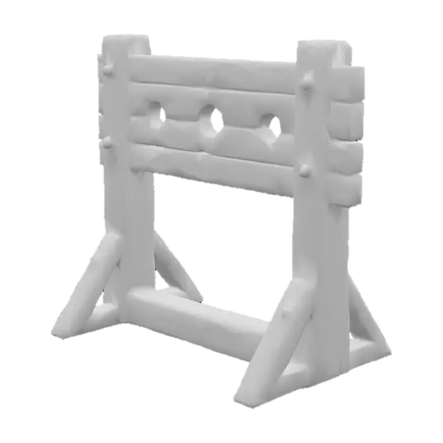 3D model for Medieval stocks