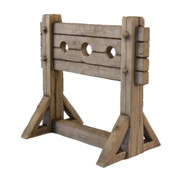 3D model for Medieval stocks