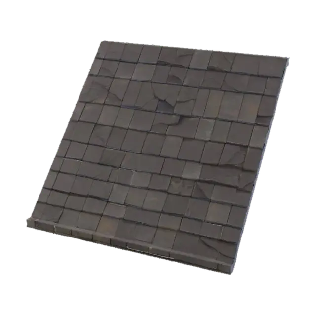 3D model for Straight roof
