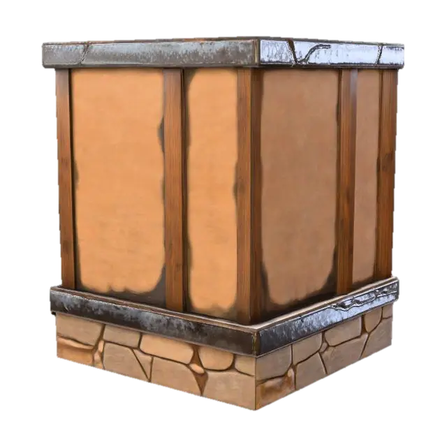 3D model for StoneWall_Corner_0510151554_texture1