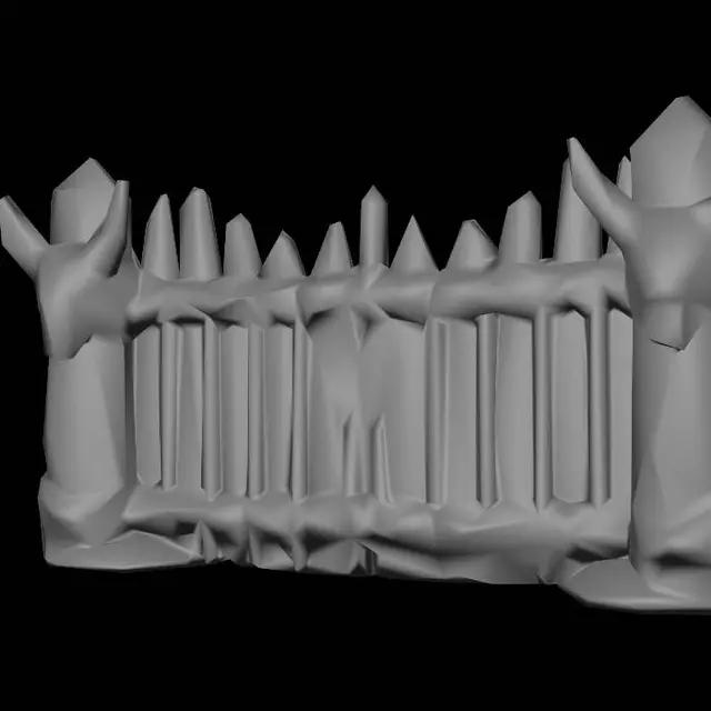 3D model for Stylized_fence