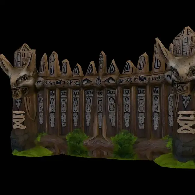 3D model for Stylized_fence