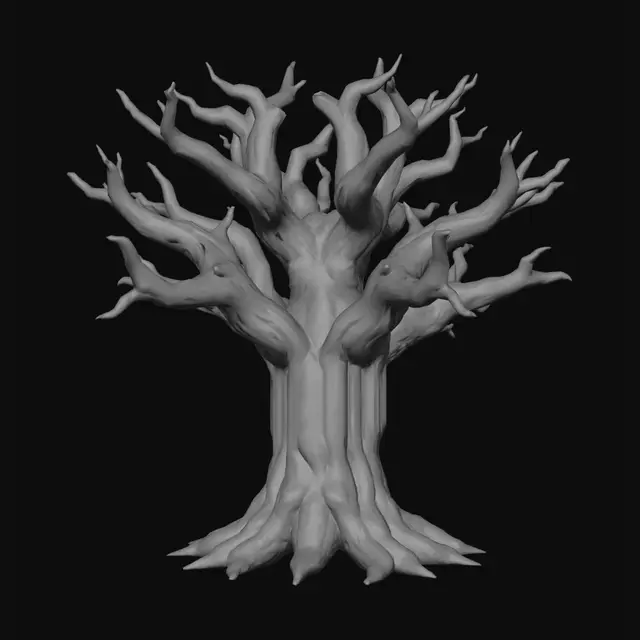 3D model for Big detailed oak_ save