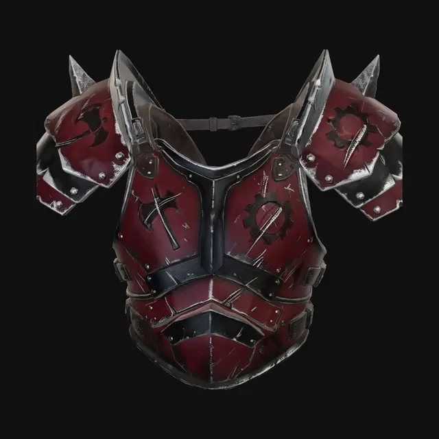 3D model for Orc_chest_armour_battle_leather