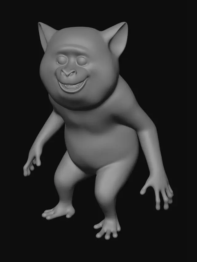 3D model for Moonlit Furball