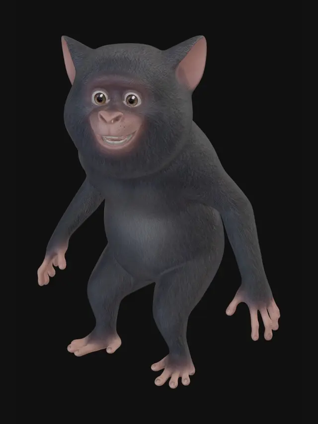 3D model for Moonlit Furball
