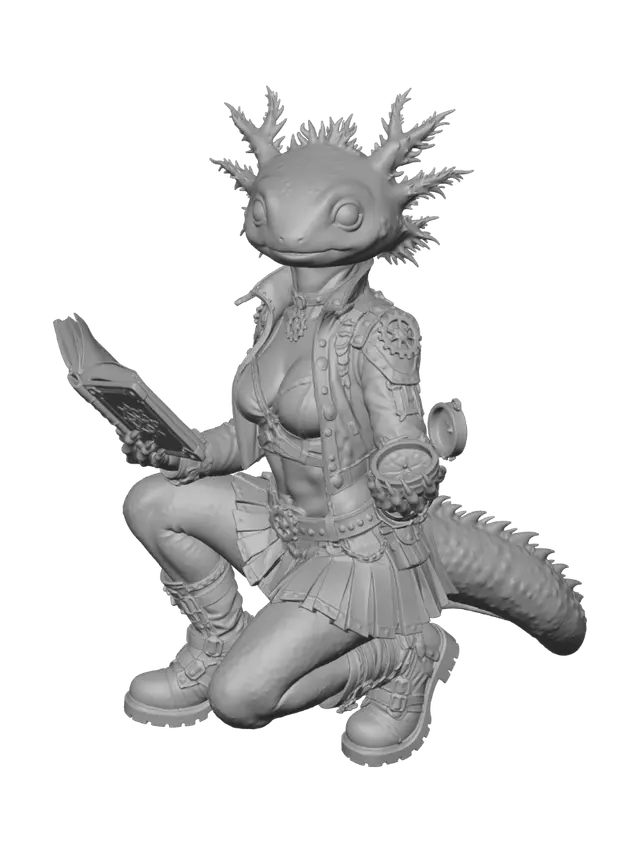 3D model for Celestial Axolotl Navigator