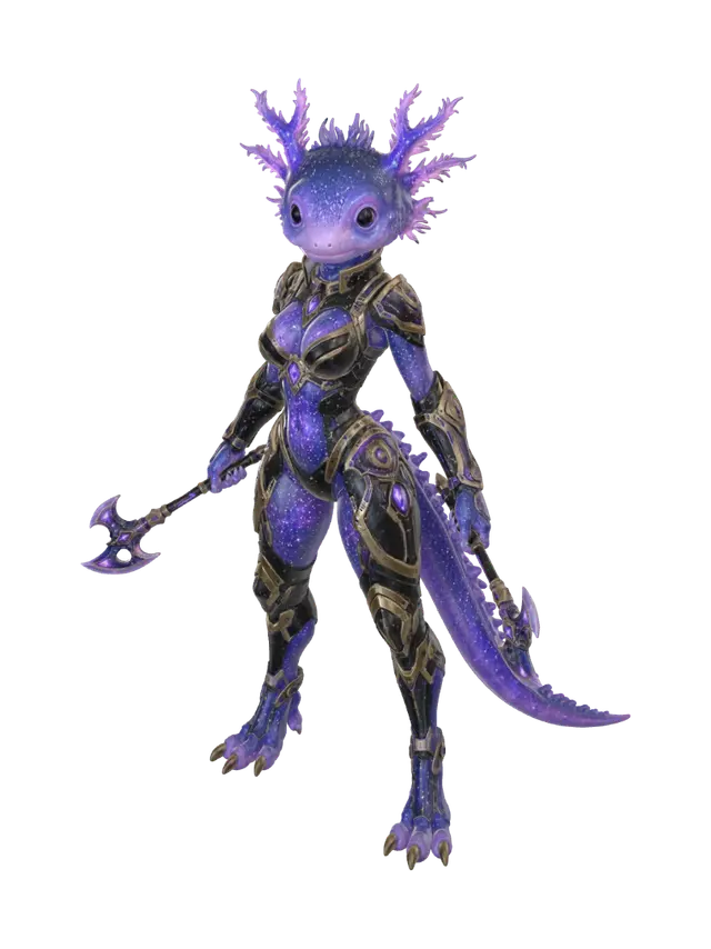 3D model for Starlight Axolotl Guardian