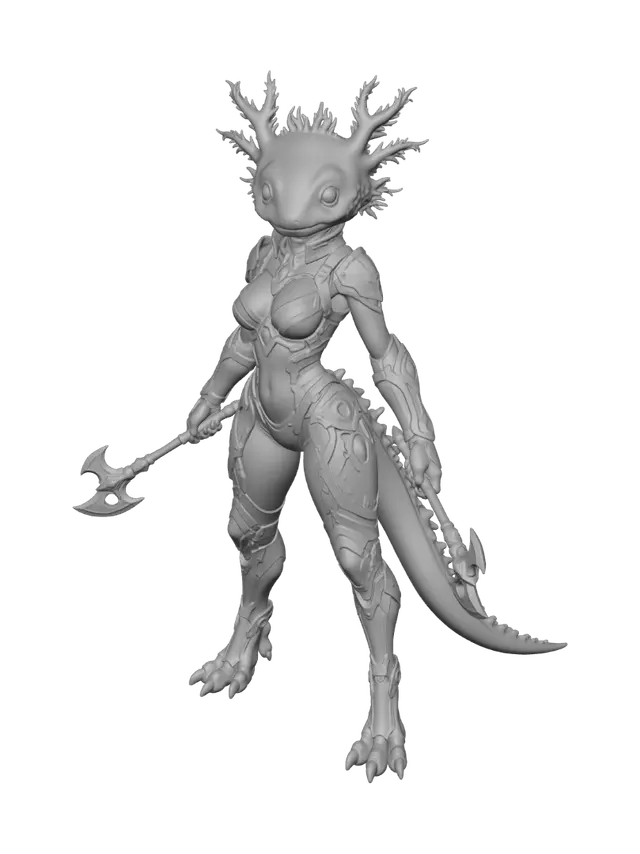 3D model for Starlight Axolotl Guardian