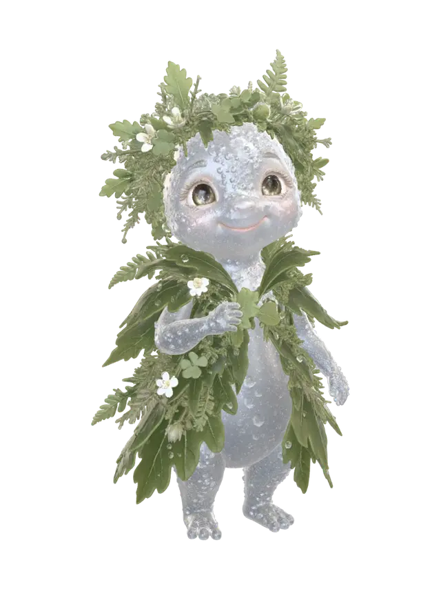 Dewdrop Forest Sprite - Fantasyworld 3D model, vytvořený pomocí AI