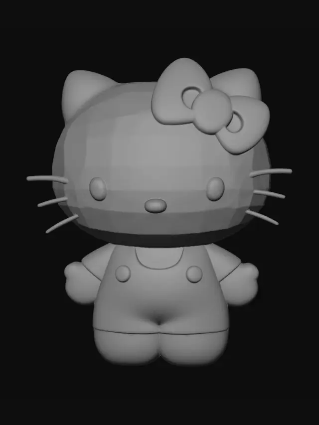 免费 Hellokitty 3D模型 - 即刻下载 | Meshy