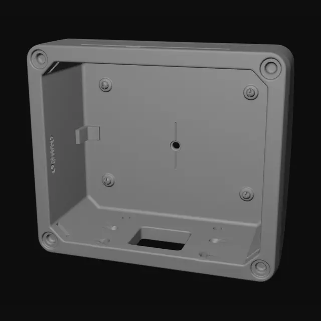 3D model for ESP32主控仓:内腔75×45×30mm,- 统一壁厚:2mm
- 装配间隙:0.2mm
- 固定孔:标准M3螺丝孔
- 结构:实心壳体、密闭实体、无破面、无碎曲面、可直接打印,工业机械结构零件,3D打印专用模型,实心密闭实体,统一2毫米壁厚,带有标准M3螺丝安装孔,卡扣拼装结构,底部平整可直接打印安装,预留走线通孔,适配电子设备装配,低多边形结构,无多余艺术装饰,结构简洁稳固,无悬空难打印结构,工程实用风格,尺寸精准,适合拆分装配。