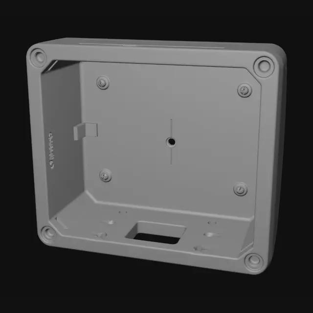 3D model for ESP32主控仓:内腔75×45×30mm,- 统一壁厚:2mm
- 装配间隙:0.2mm
- 固定孔:标准M3螺丝孔
- 结构:实心壳体、密闭实体、无破面、无碎曲面、可直接打印,工业机械结构零件,3D打印专用模型,实心密闭实体,统一2毫米壁厚,带有标准M3螺丝安装孔,卡扣拼装结构,底部平整可直接打印安装,预留走线通孔,适配电子设备装配,低多边形结构,无多余艺术装饰,结构简洁稳固,无悬空难打印结构,工程实用风格,尺寸精准,适合拆分装配。
