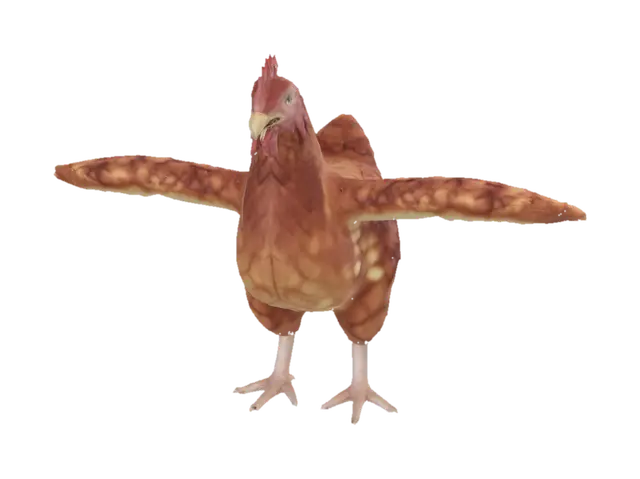 3D model for T-Pose Chicken