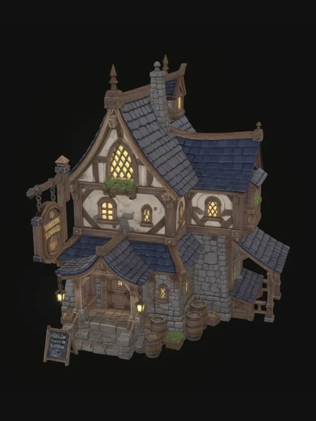 3D model for The Wandering Tankard