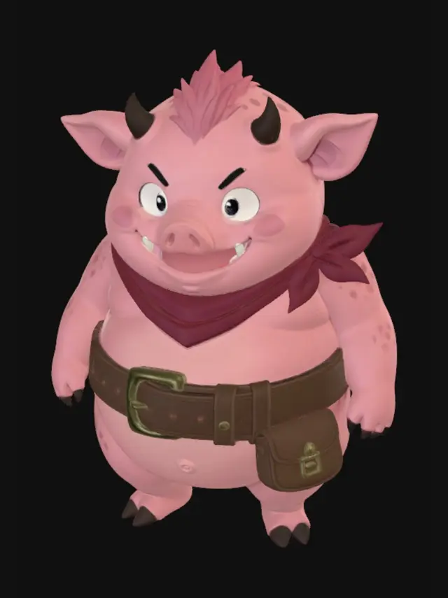3D model for Bandit Pig