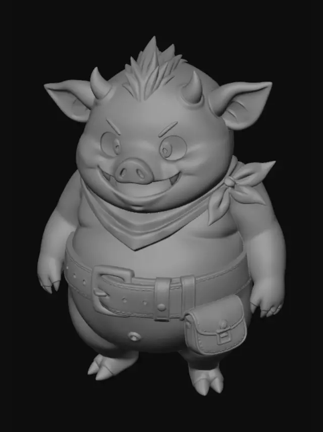 3D model for Bandit Pig