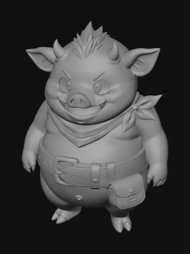 3D model for Bandit Pig