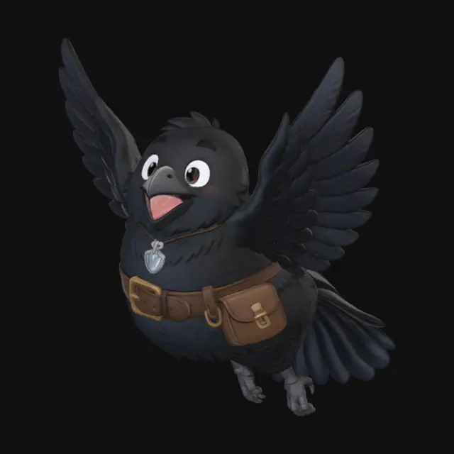 3D model for Midnight Messenger