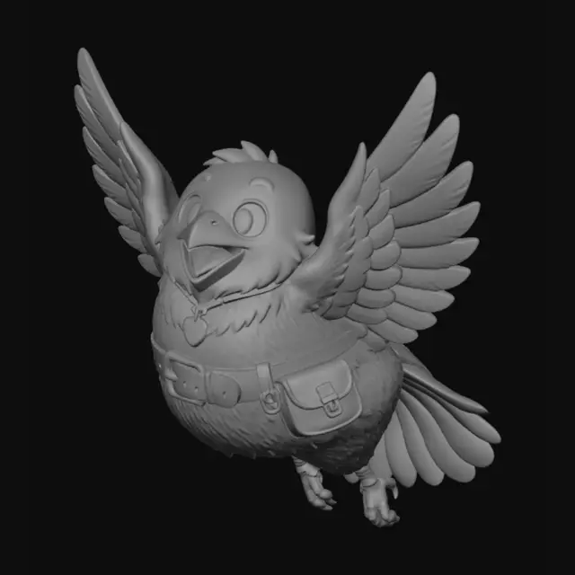 3D model for Midnight Messenger